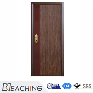 Double Color PVC Wood Grain Surface Elegant Finish Door